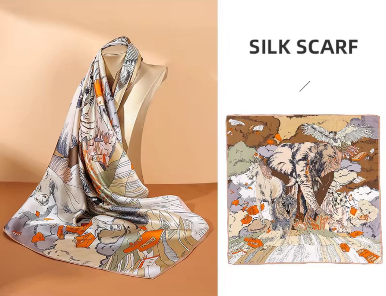 100% Silk Scarf - Allure Edit II
