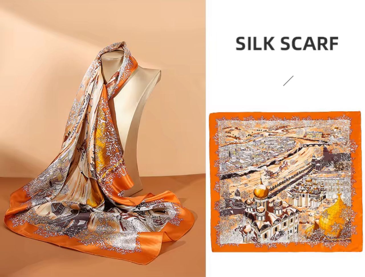 100% Silk Scarf - Allure Edit I
