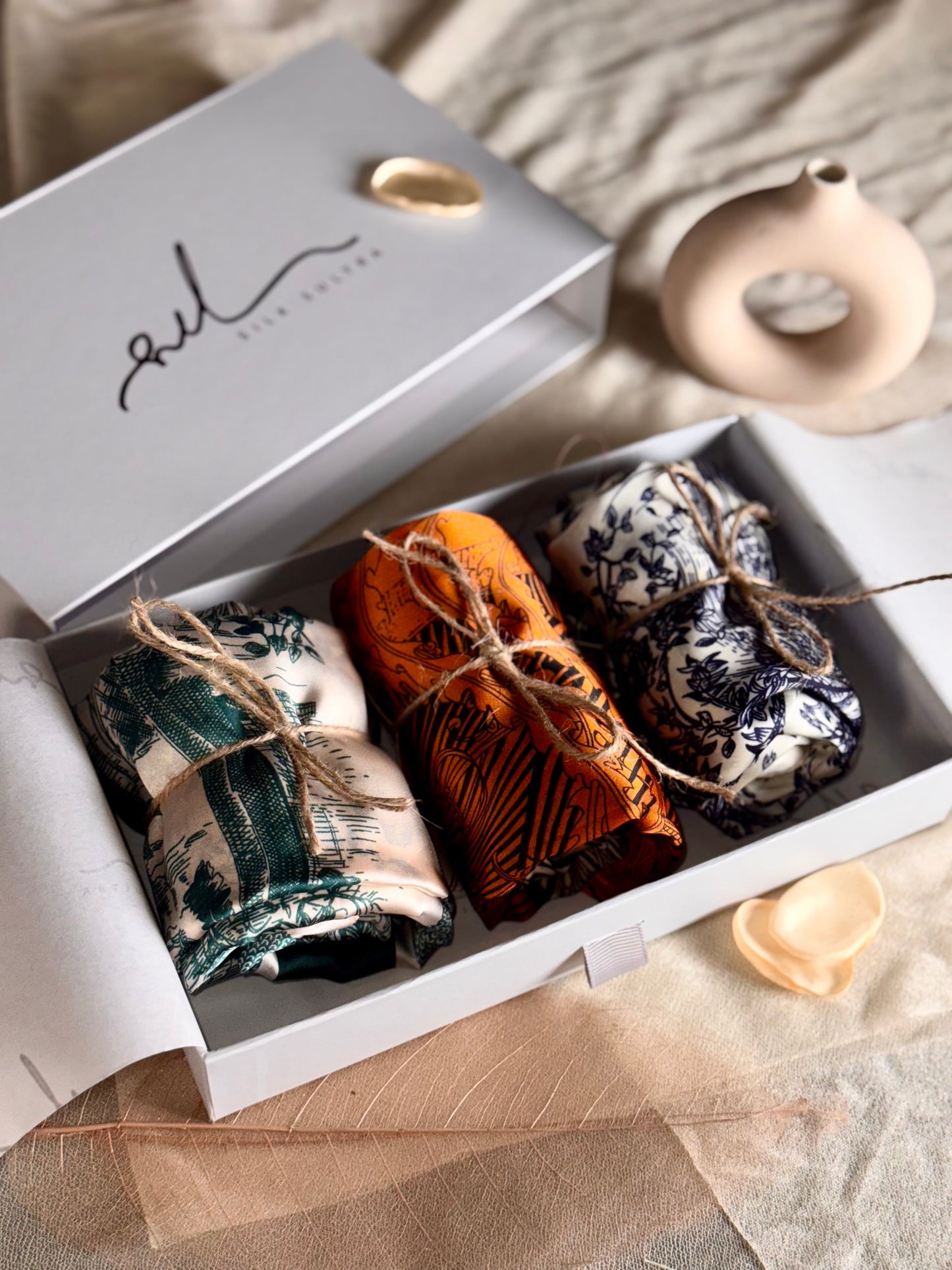 Gift Set - Box of Silk Scarfs