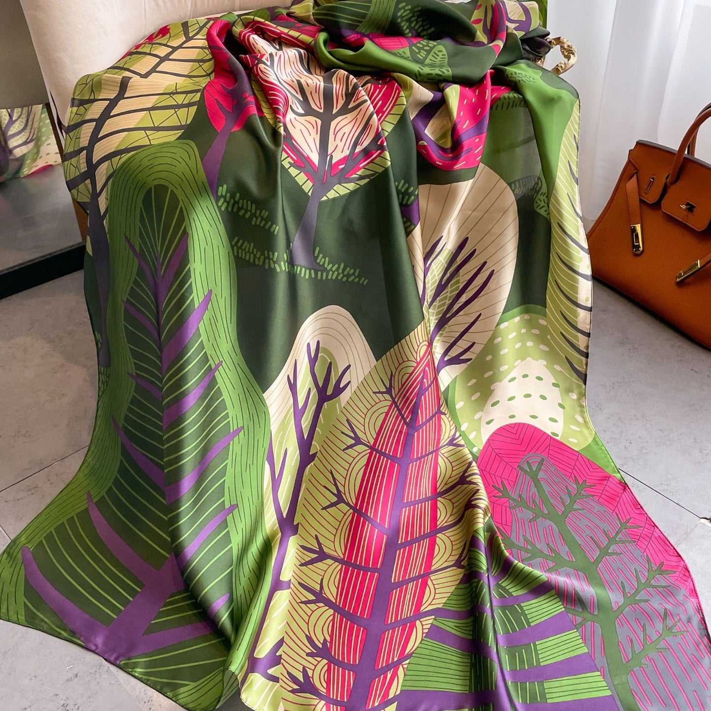 Santorini Collection I - Twill Silk Scarf