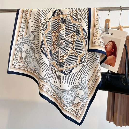 Stone Edit I - Vintage Silk Scarf